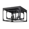 Z-Lite Easton Flush Mount, 4-Light, 15 In.W x 10 In.H, Matte Black/Matte Black 3038F-MB - alternate 5